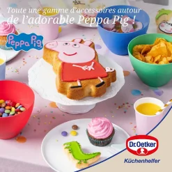 Moule mini cakes silicone 29 x 17,5 cm Dr. Oetker Peppa Pig