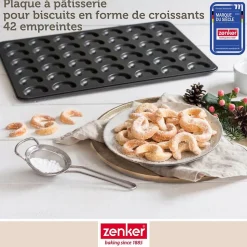 Moule pour vanille kipferl croissant vanille 42 x 32 cm Zenker Special Creative