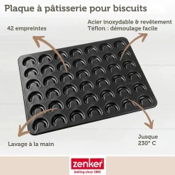 Moule pour vanille kipferl croissant vanille 42 x 32 cm Zenker Special Creative