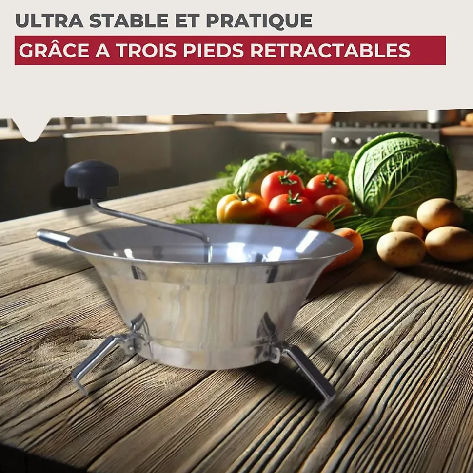 Moulin à légumes inox 24 cm Fackelmann Handmade Tradition