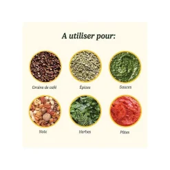 Moulin à épices Cuisinart SG21BE 200 W 2 bols inox Bleu nuit