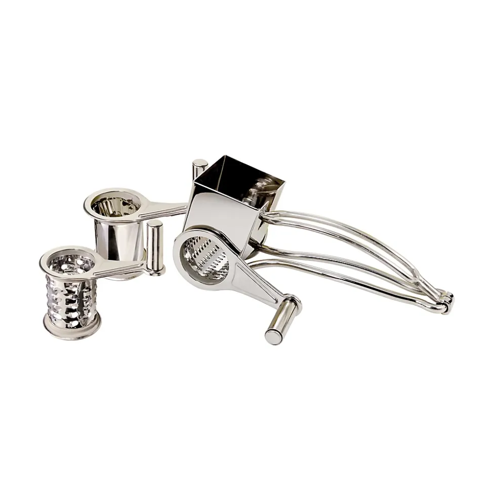 Moulin râpe à fromage 3 tambours en inox