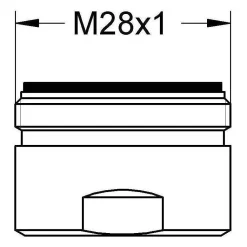Mousseur - GROHE - Chromé 13927000 - Filetage externe - Aérateur classe C - 30 l/min a 3 bars