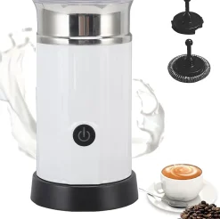 Mousseur à Lait Automatique 240 ml Acier Inoxydable