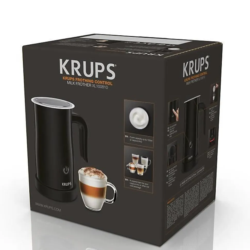 Mousseur à lait automatique KRUPS XL100810 - 2 fonctions mousse et chauffe - Noir