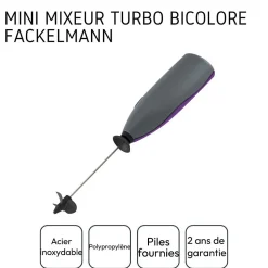 Mousseur à lait avec piles Fackelmann