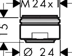 Mousseur de robinet 24x1 Soft Jet Hansgrohe lot de 2