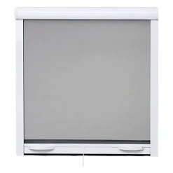 Moustiquaire de fenêtre L125 x H145 cm en aluminium laqué blanc - Recoupable en largeur et hauteur.