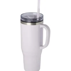 Mug avec paille MELBOURNE Violet (Taille unique)