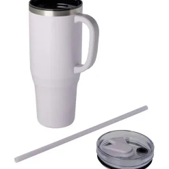 Mug avec paille MELBOURNE Violet (Taille unique)