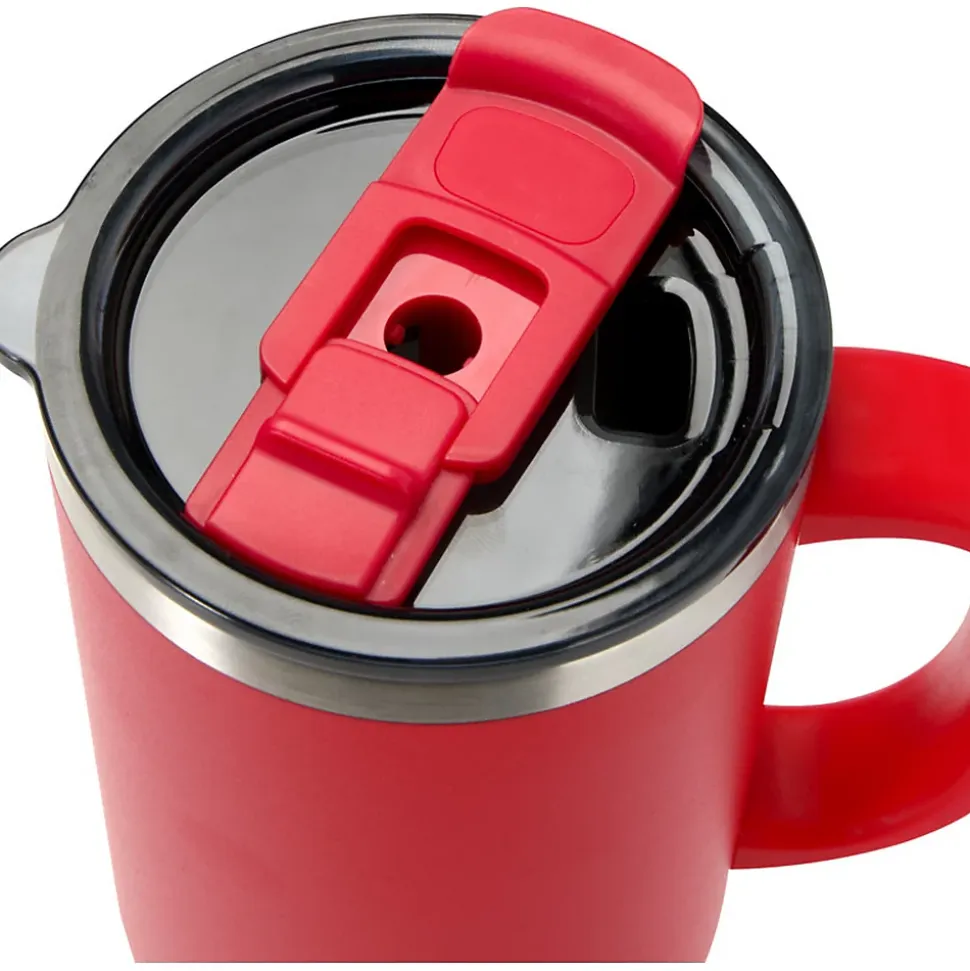 Mug avec paille SYDNEY Rouge (Taille unique)