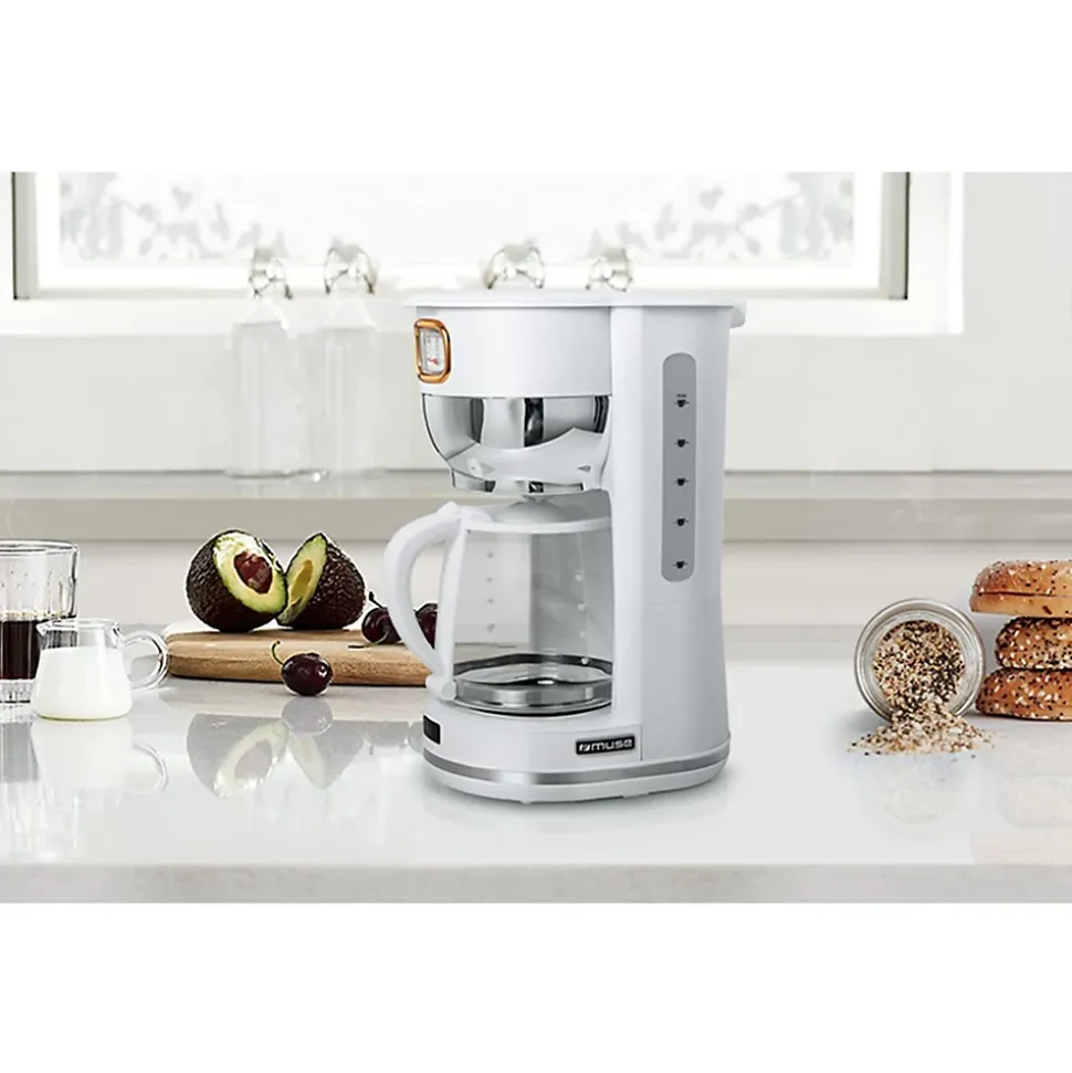 Muse MS-220 W - Cafetière - réservoir 1.4 L (10 tasses) avec Porte-filtre - 1000W