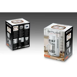 Muse MS-220 W - Cafetière - réservoir 1.4 L (10 tasses) avec Porte-filtre - 1000W