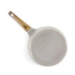 Mythic - Sauteuse 24 cm avec revêtement en céramique blanche et couvercle