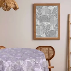 Nappe en toile cirée ronde Moze