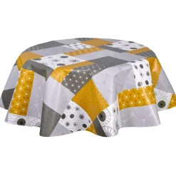 Nappe en toile cirée ronde Vyle