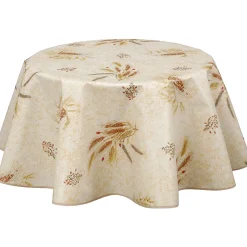 Nappe en toile cirée ronde provençale Moisson