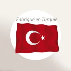 Nappe rectangle 160x200 cm coton ZOÉ beige moutarde