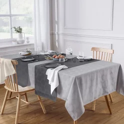 Nappe rectangle 150x250 cm HÉLIOS Anthracite coton +