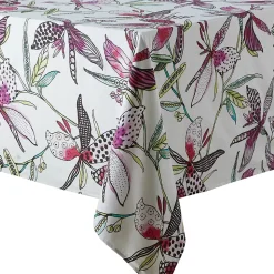 Nappe rectangle 160x200 cm PARADIS Rose coton +