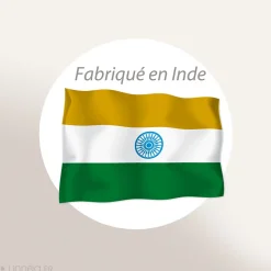 Nappe rectangulaire coton lavé 160x250 cm HONO marron foin