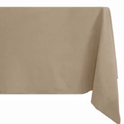 Nappe rectangulaire coton lavé 160x250 cm HONO marron camel
