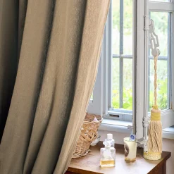 Nappe rectangulaire coton lavé 160x250 cm HONO marron camel