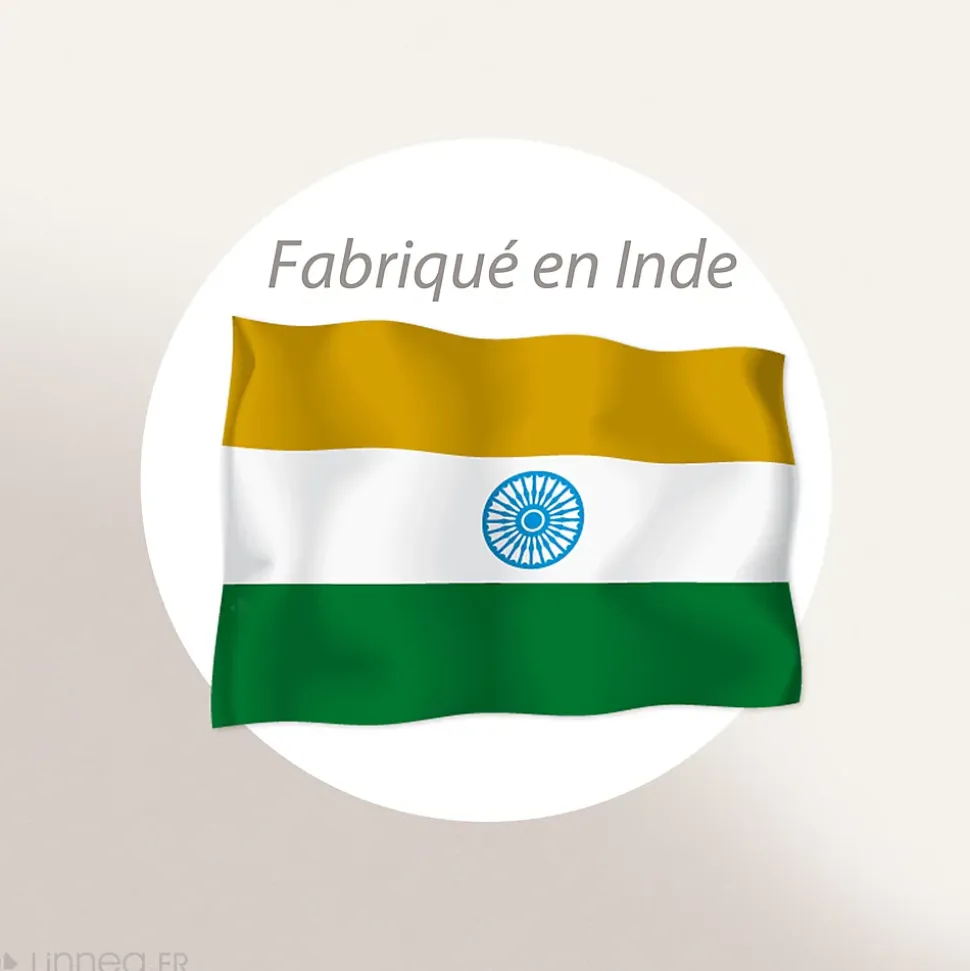 Nappe rectangulaire 160x300 cm coton LILI vert kaki