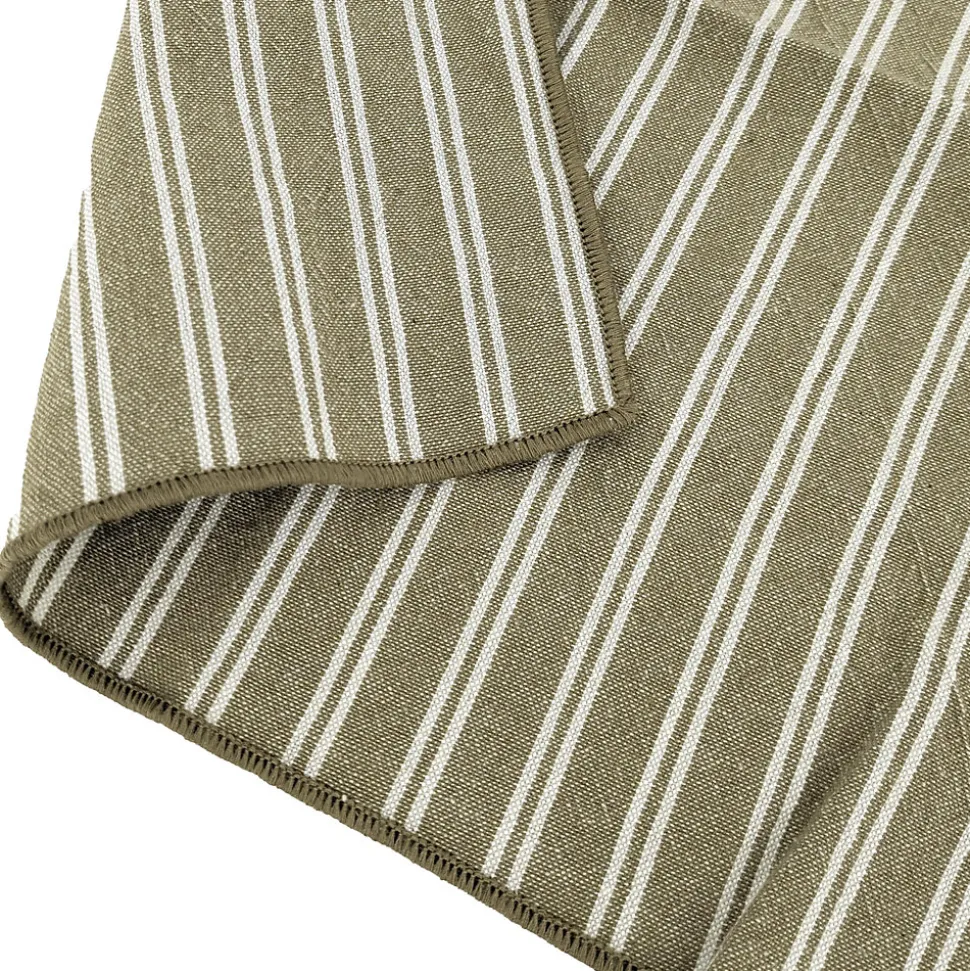 Nappe rectangulaire 160x300 cm coton LILI vert kaki