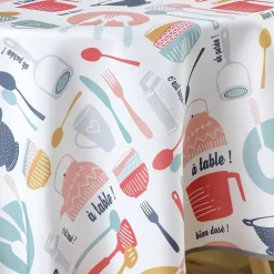 Nappe ronde antitache et infroissable A table