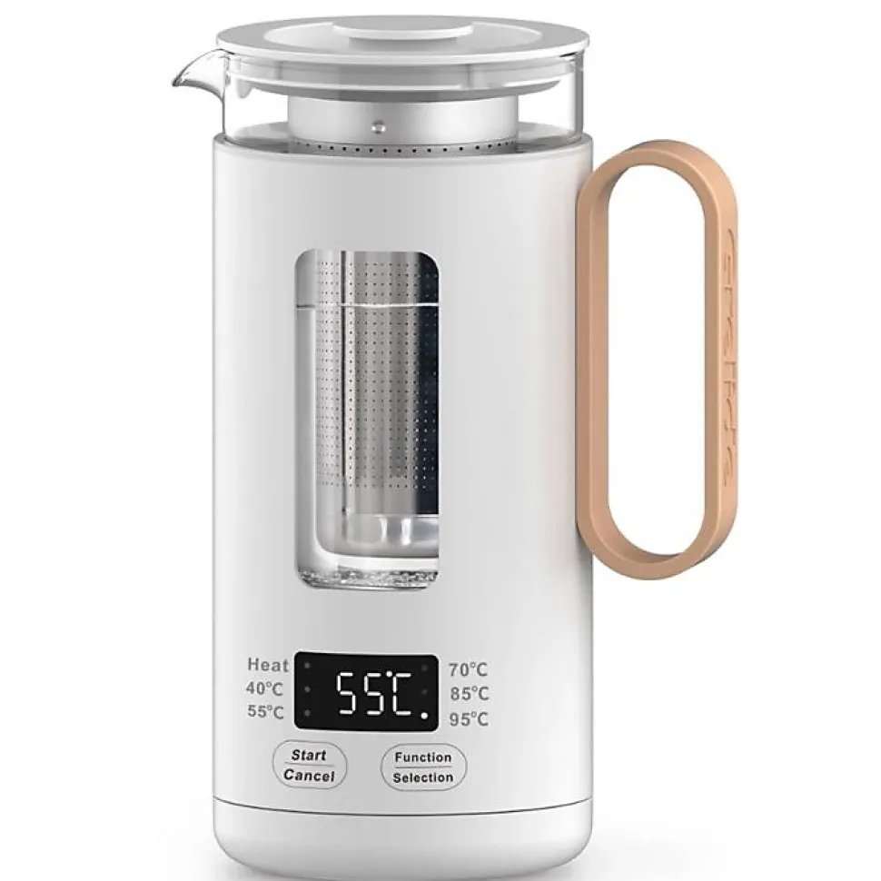 Naturamix Bouilloire-théière 2en1 0.5l 500w blanc - TEAZENEVOLUTION