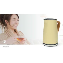 Nedis KAWK510EYW Bouilloire électrique 1.7 L Jaune NEDIS