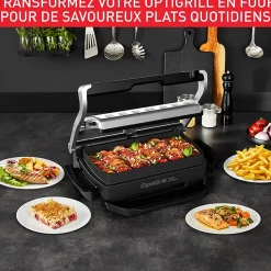 OptiGrill+ XL Silver 2000W 9 Programmes