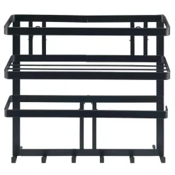 Organiseur de cuisine mural - Noir