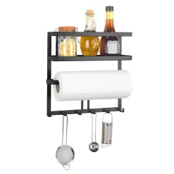 Organiseur de cuisine mural - Noir