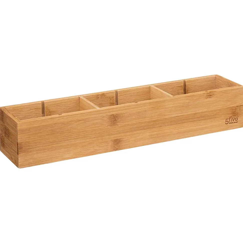 Organiseur modulable 3 bacs 38x8cm Tidy Smart Bambou - 5Five