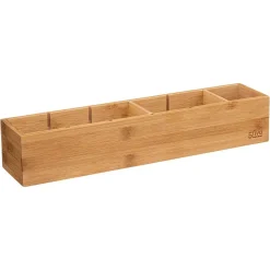 Organiseur modulable 3 bacs 38x8cm Tidy Smart Bambou - 5Five