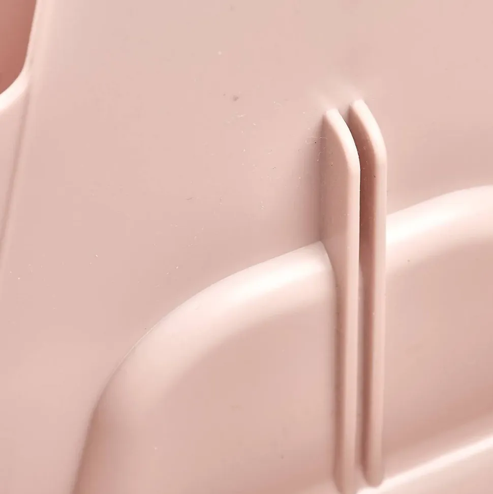 Organiseur Poly 16,5x16,5x15cm rose compartiments amovibles - Rose- 5five