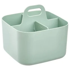 Organiseur Poly 16,5x16,5x15cm vert compartiments amovibles - Vert- 5five