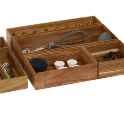 Organiseur tiroir Tidy Smart Acacia 15x23cm - Marron- 5five