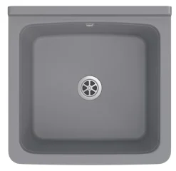 Orta Granitan Évier Gris pour Garage et Buanderie