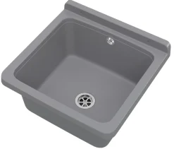 Orta Granitan Évier Gris pour Garage et Buanderie