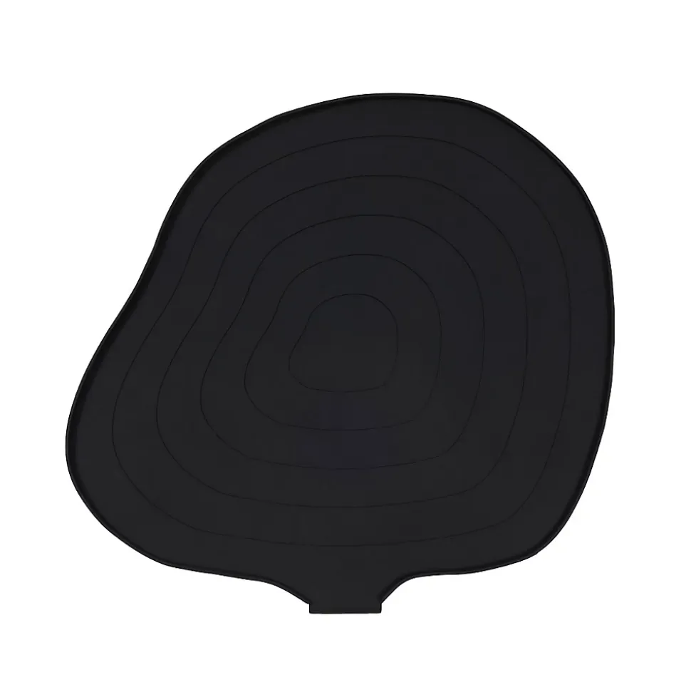 OYOY Plateau noir en silicone H1,2x43x39,6cm