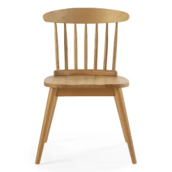Pack 2 chaises Ben en bois couleur chêne