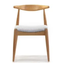 Pack 2 chaises Corzo, Couleur Chêne, Bois Massif, 52,5 cm x 50 cm x 74.5 cm