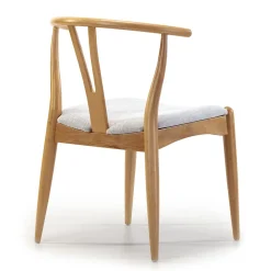 Pack 2 chaises Rustic, Couleur Chêne, Bois Massif, 55 cm x 54,5 cm x 76 cm