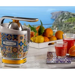 PACK Positano Bouilloire 1.7L + Grille-pain 2 fentes + Presse-agrumes 85W Design Rétro ARIETE