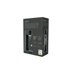 Pack machine à gazéifier l'eau + 1l bouteille - noir Mysoda EUR-WD002F-B-FR woody