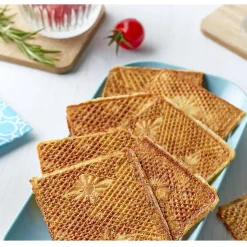 Paire de plaque pour gaufrettes super 2 gaufres Lagrange 030222