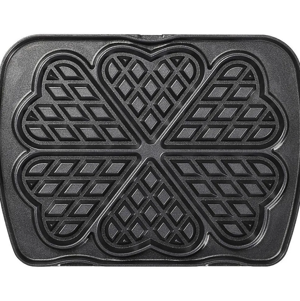 Paire de plaques pour 6 gaufres coeur pour gaufrier premium Lagrange 010522